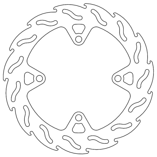 Moto-Master Streetbike Rear Flame Fixed Disc