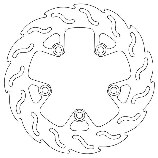 Moto-Master Streetbike Rear Flame Fixed Disc