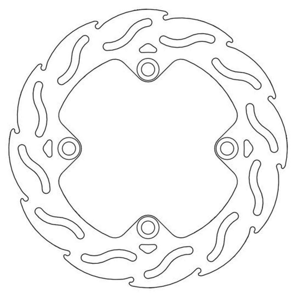 Moto-Master Streetbike Rear Flame Fixed Disc