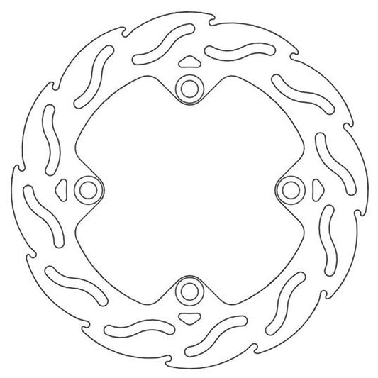 Moto-Master Streetbike Rear Flame Fixed Disc