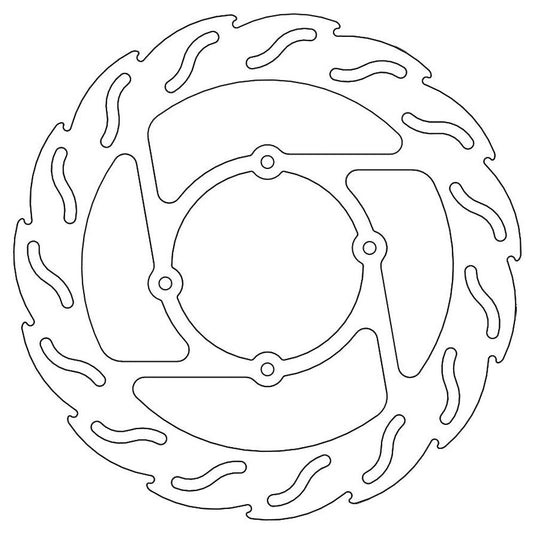 Moto-Master Front Steel Flame Floating Disc - 260mm