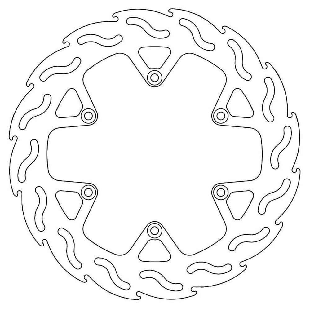 Moto-Master Streetbike Rear Flame Fixed Disc