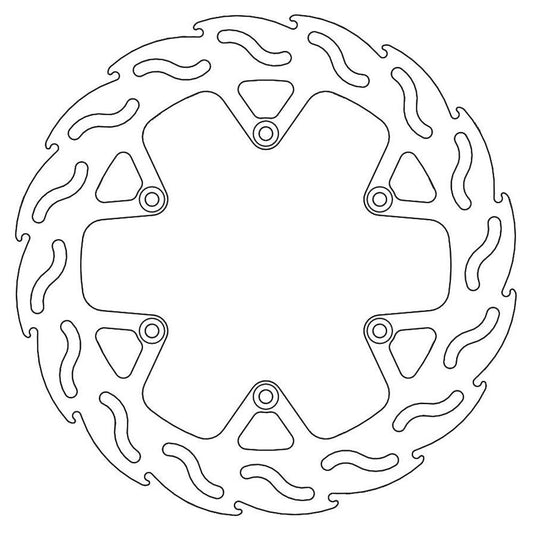 Moto-Master Streetbike Rear Flame Fixed Disc