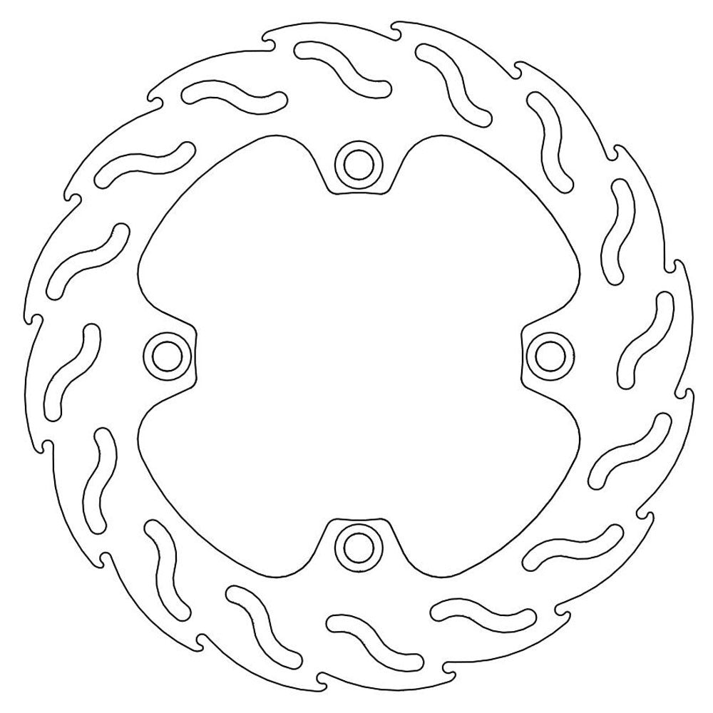 Moto-Master Streetbike Rear Flame Fixed Disc