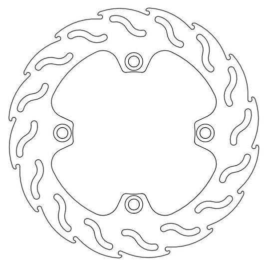 Moto-Master Streetbike Rear Flame Fixed Disc
