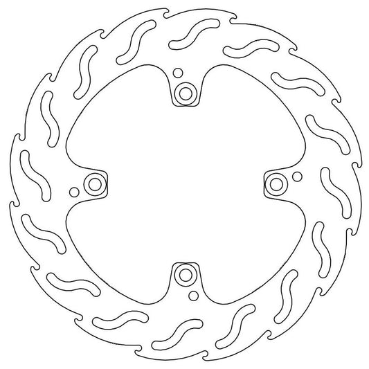 Moto-Master Streetbike Rear Flame Fixed Disc