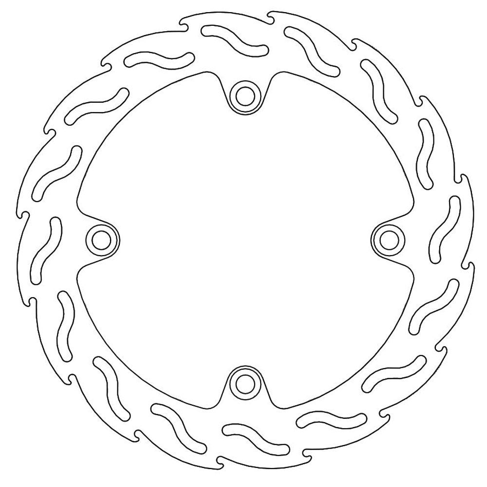 Moto-Master Streetbike Rear Flame Fixed Disc