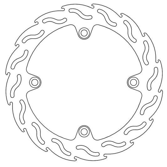 Moto-Master Streetbike Rear Flame Fixed Disc