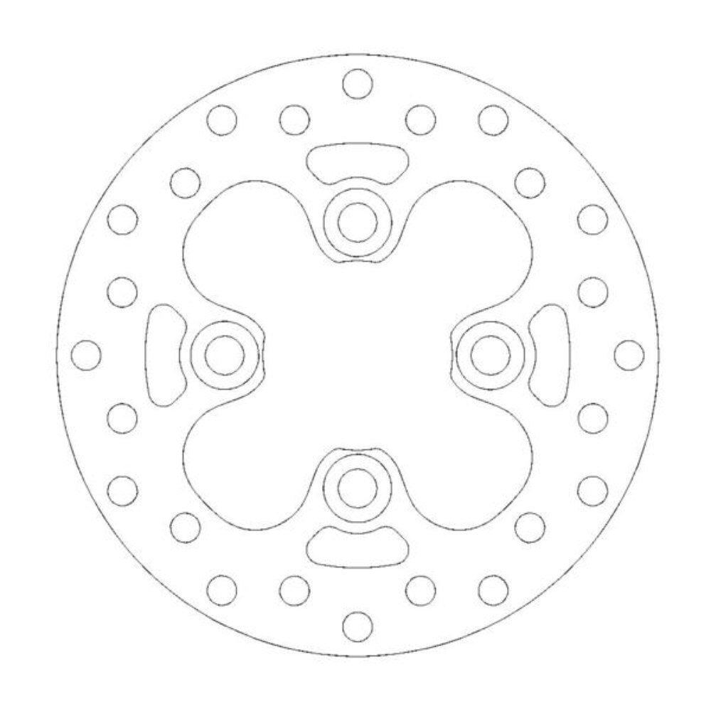 Moto-Master Left Front Round Series Disc