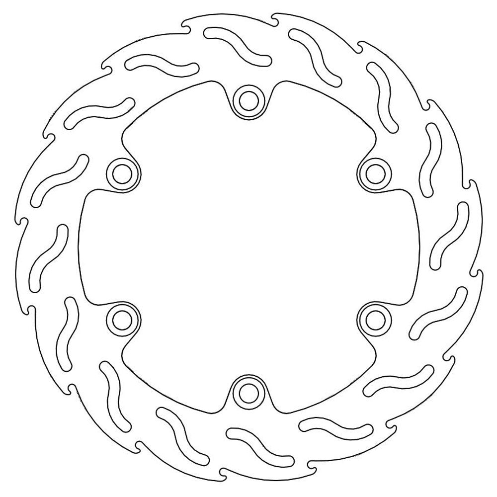 Moto-Master Streetbike Rear Flame Fixed Disc