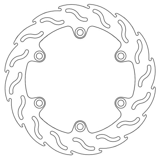 Moto-Master Streetbike Rear Flame Fixed Disc