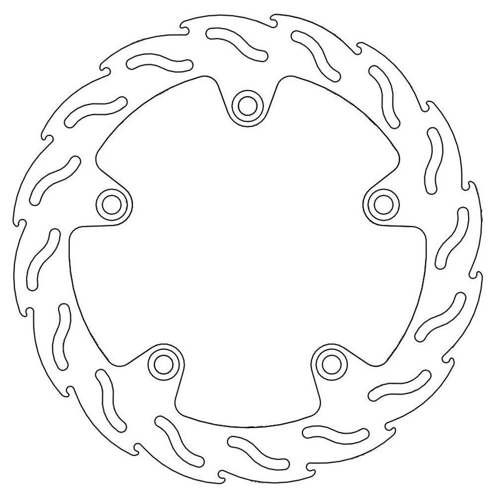 Moto-Master Streetbike Rear Flame Fixed Disc
