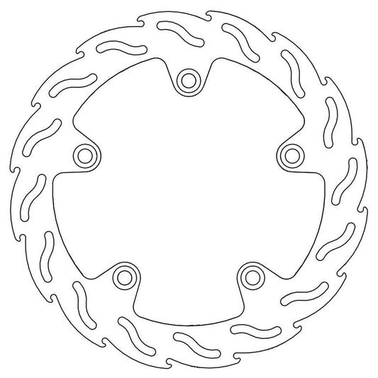 Moto-Master Streetbike Rear Flame Fixed Disc