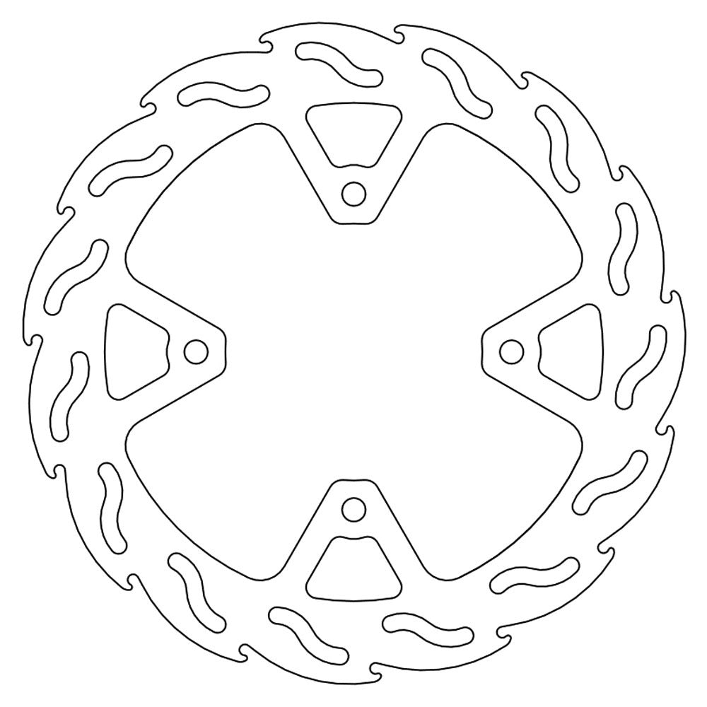 Moto-Master Streetbike Rear Flame Fixed Disc