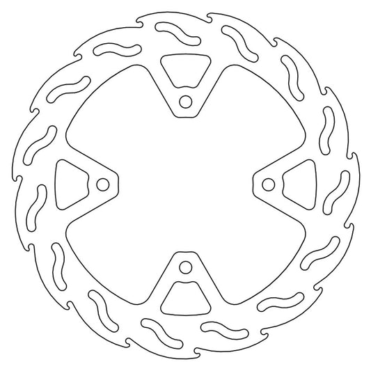Moto-Master Streetbike Rear Flame Fixed Disc