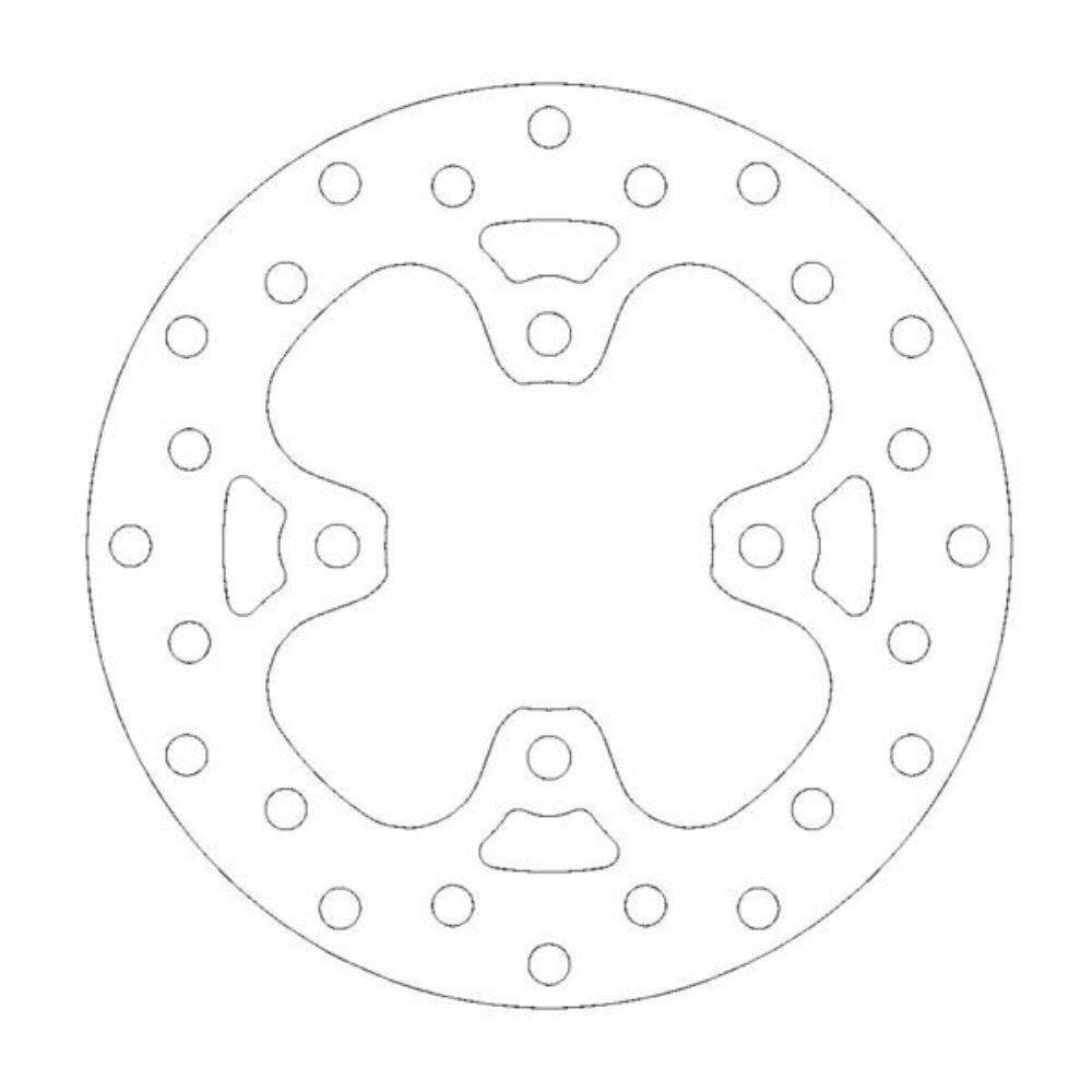 Moto-Master Left Front Round Series Disc