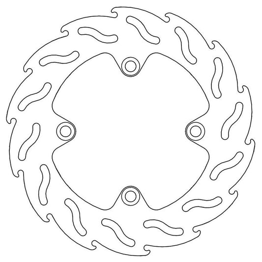 Moto-Master Streetbike Rear Flame Fixed Disc