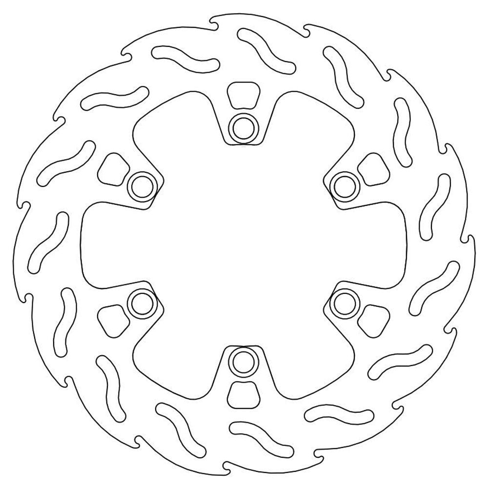 Moto-Master Streetbike Rear Flame Fixed Disc