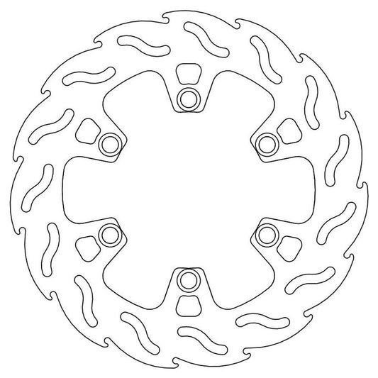 Moto-Master Streetbike Rear Flame Fixed Disc