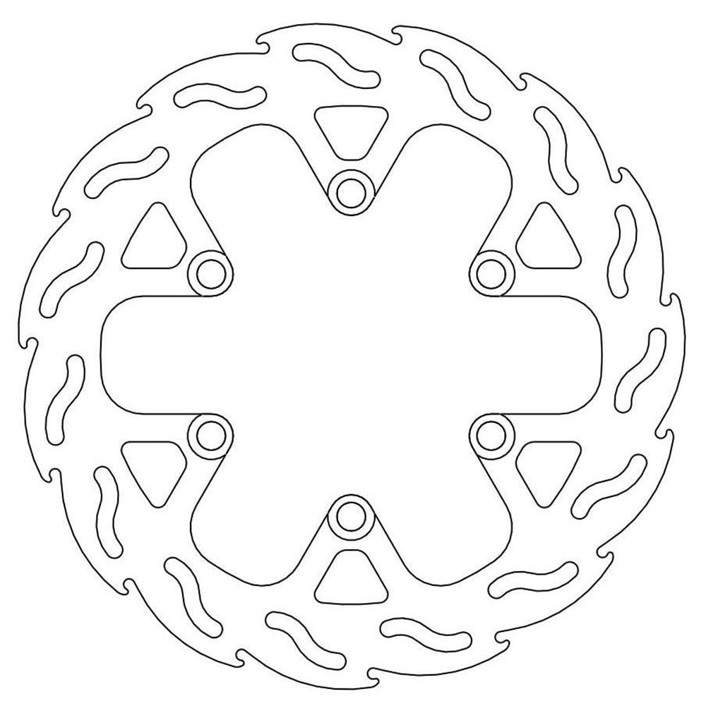 Moto-Master Streetbike Rear Flame Fixed Disc