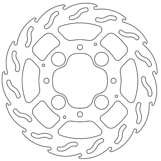 Moto-Master Streetbike Rear Flame Fixed Disc