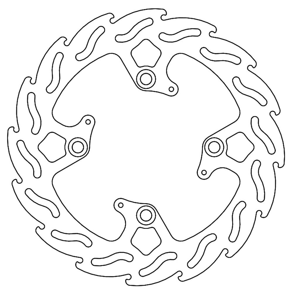 Moto-Master Streetbike Rear Flame Fixed Disc