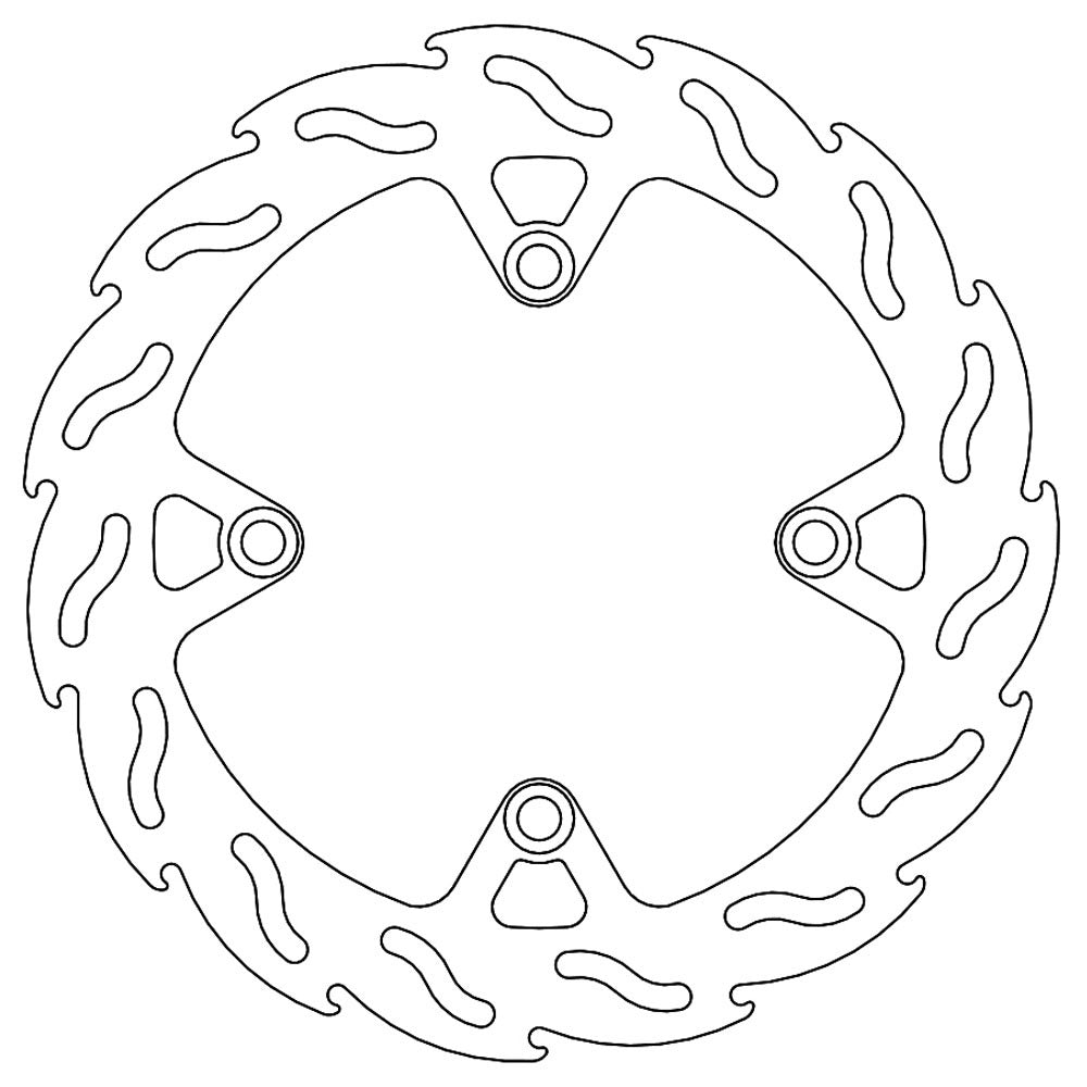 Moto-Master Streetbike Rear Flame Fixed Disc