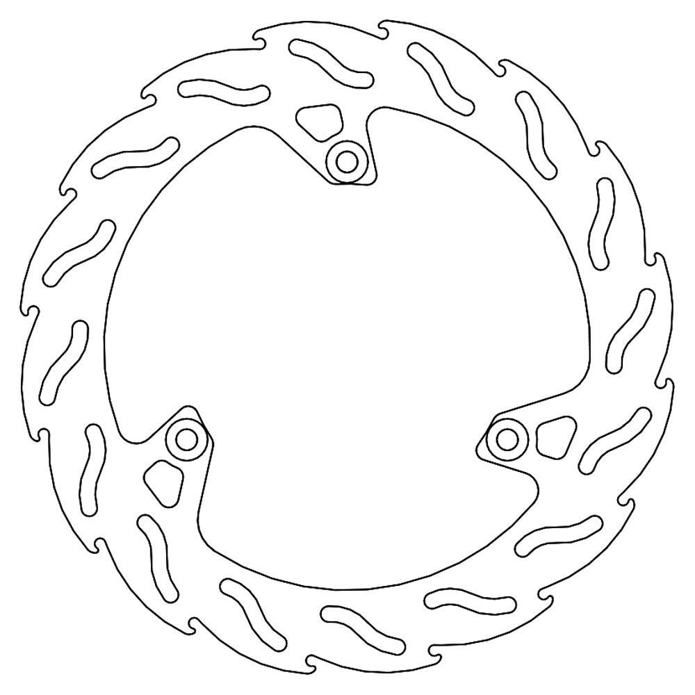 Moto-Master Streetbike Rear Flame Fixed Disc