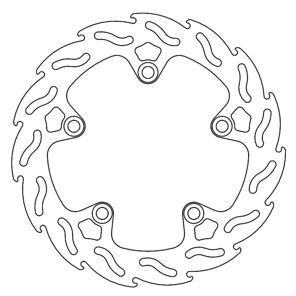 Moto-Master Streetbike Rear Flame Fixed Disc