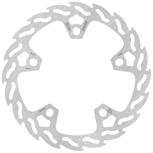 Moto-Master Streetbike Right Front Custom Flame Fixed Disc