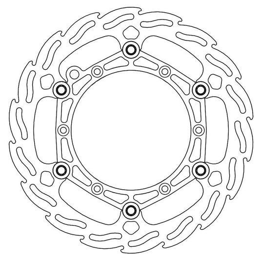 Moto-Master Front Steel Flame Floating Disc - 260mm