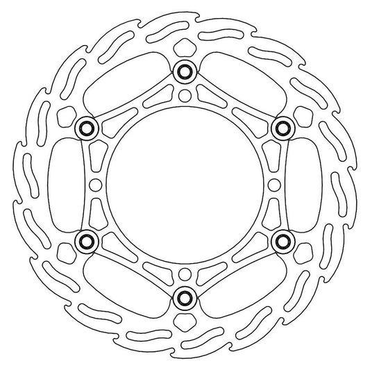 Moto-Master Front Steel Flame Floating Disc - 260mm