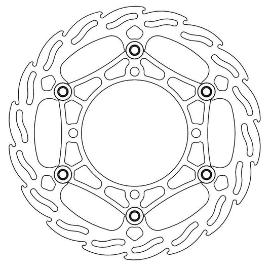 Moto-Master Front Steel Flame Floating Disc - 260mm