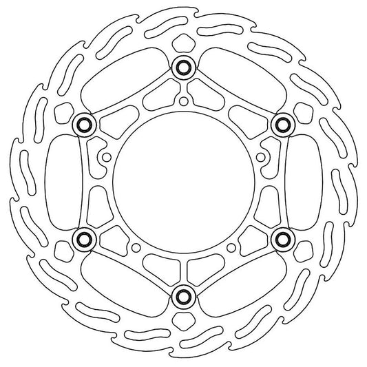 Moto-Master Front Steel Flame Floating Disc - 260mm