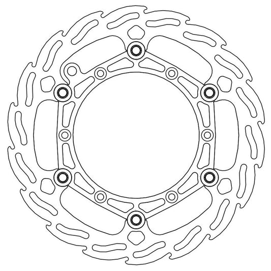 Moto-Master Front Steel Flame Floating Disc - 260mm