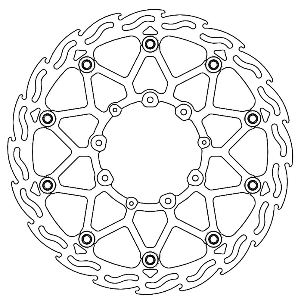 Moto-Master Supermoto Front Street Floating Disc - 320mm