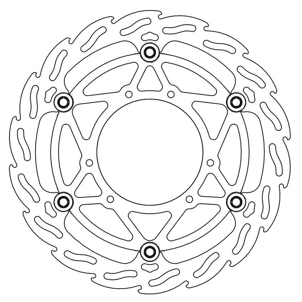 Moto-Master Front Flame Floating Disc - 270mm