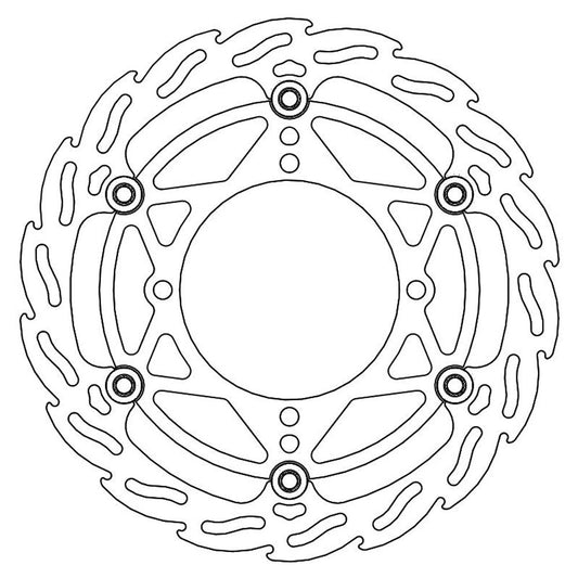 Moto-Master Front Flame Floating Disc - 270mm