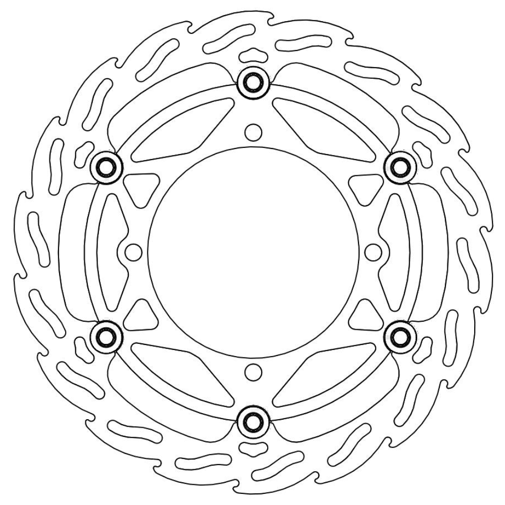 Moto-Master Front Flame Floating Disc - 270mm