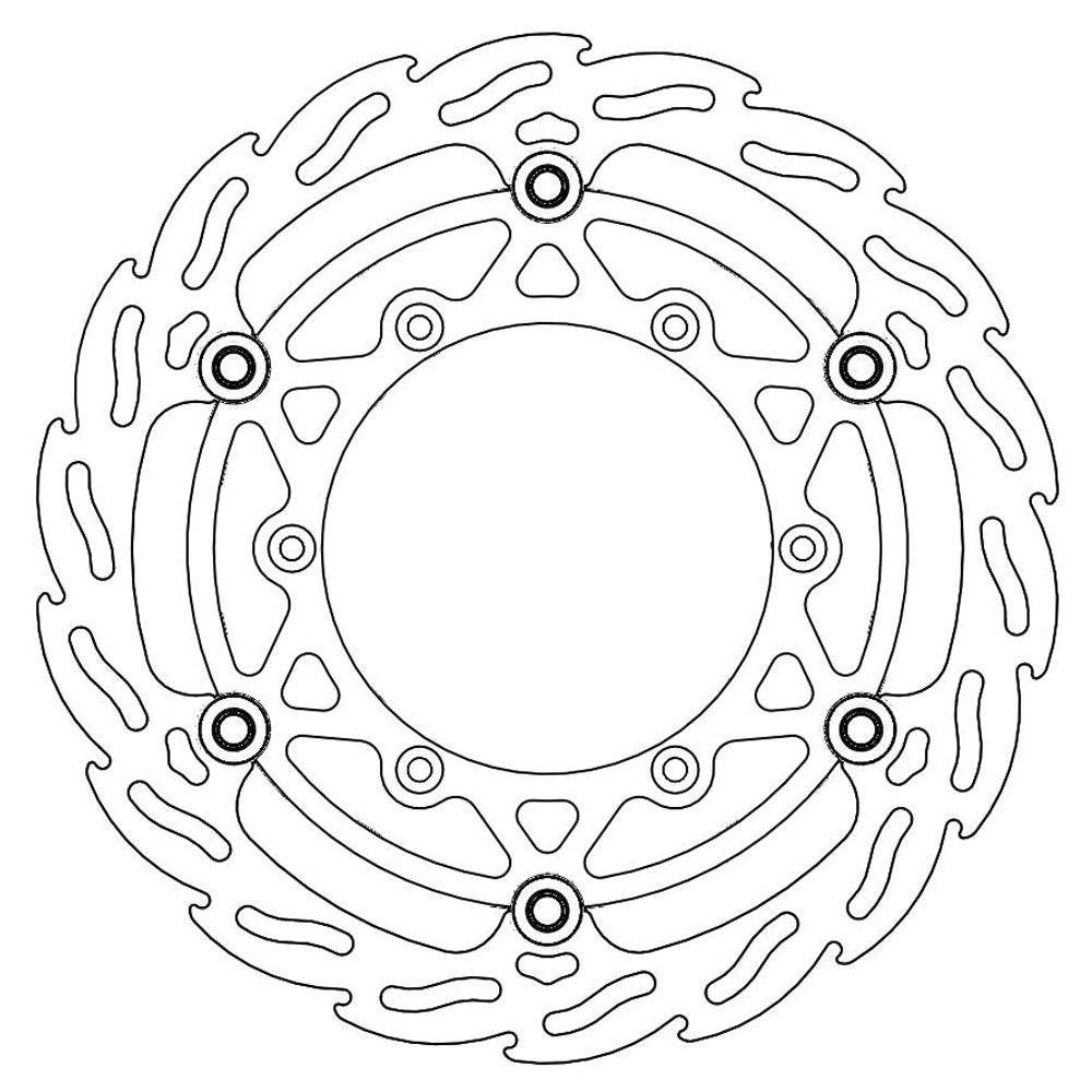 Moto-Master Front Flame Floating Disc - 270mm