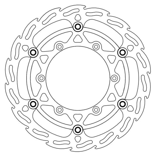 Moto-Master Front Flame Floating Disc - 270mm
