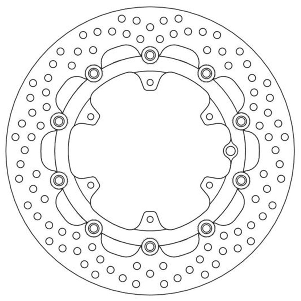 Moto-Master Streetbike Left Front Halo Floating Disc