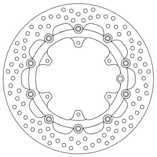 Moto-Master Streetbike Left Front Halo Floating Disc