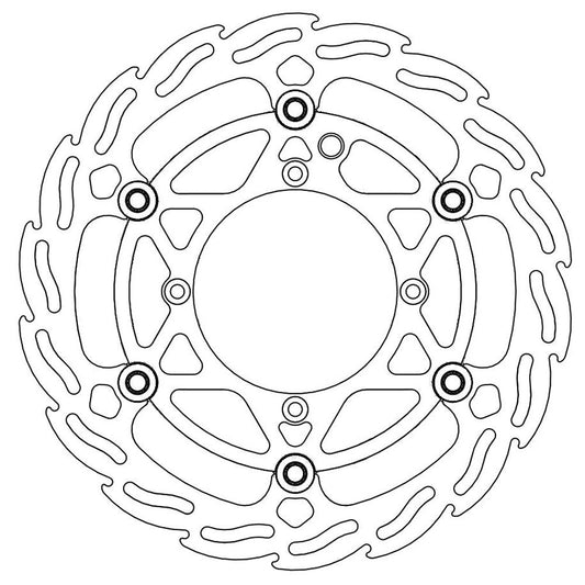 Moto-Master Front Flame Floating Disc - 260mm