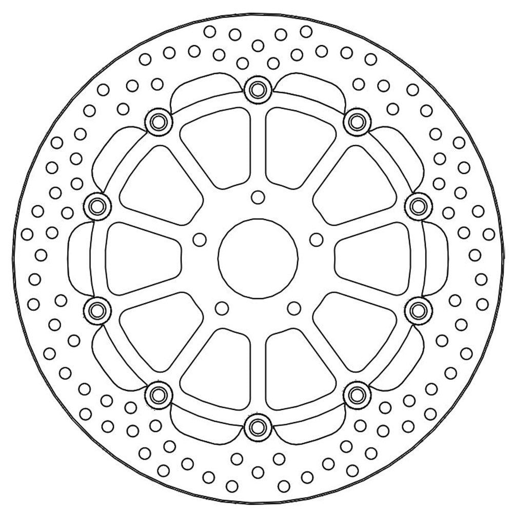 Moto-Master Streetbike Left Front Halo Floating Disc