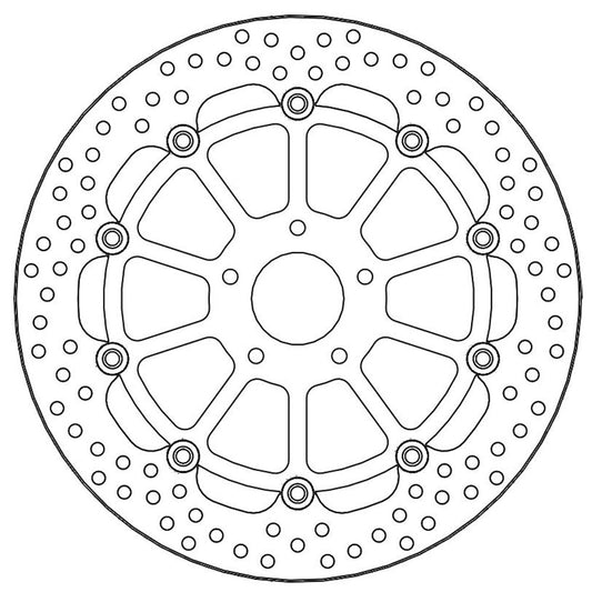 Moto-Master Streetbike Left Front Halo Floating Disc