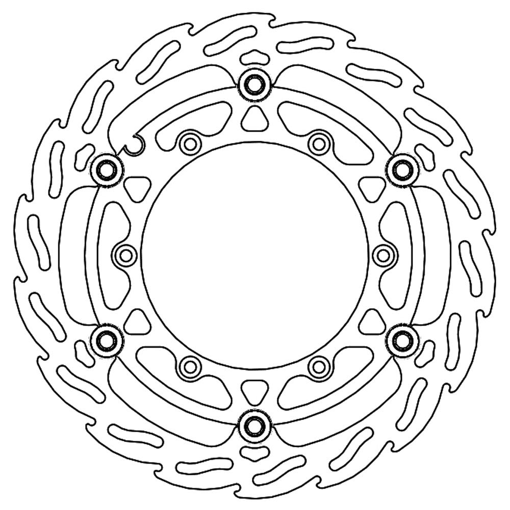 Moto-Master Front Flame Floating Disc - 270mm