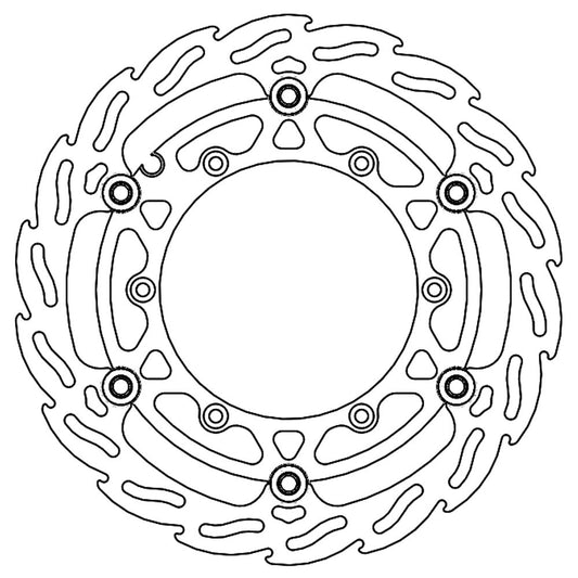 Moto-Master Front Flame Floating Disc - 270mm