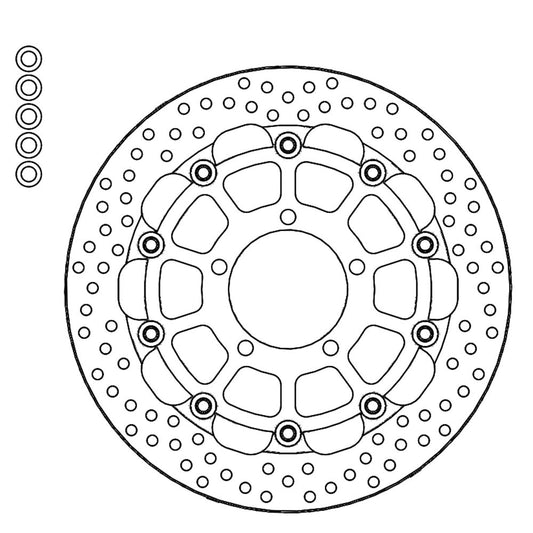 Moto-Master Streetbike Left Front Halo Racing 5.5mm Disc