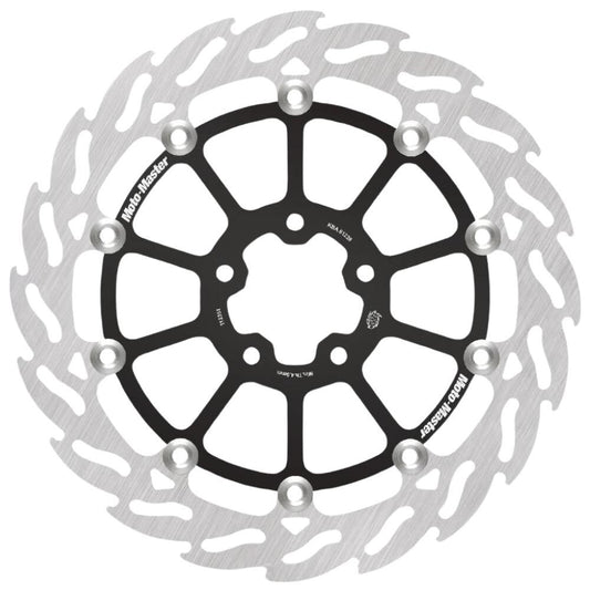 Moto-Master Streetbike Left Front Custom Flame Floating Disc